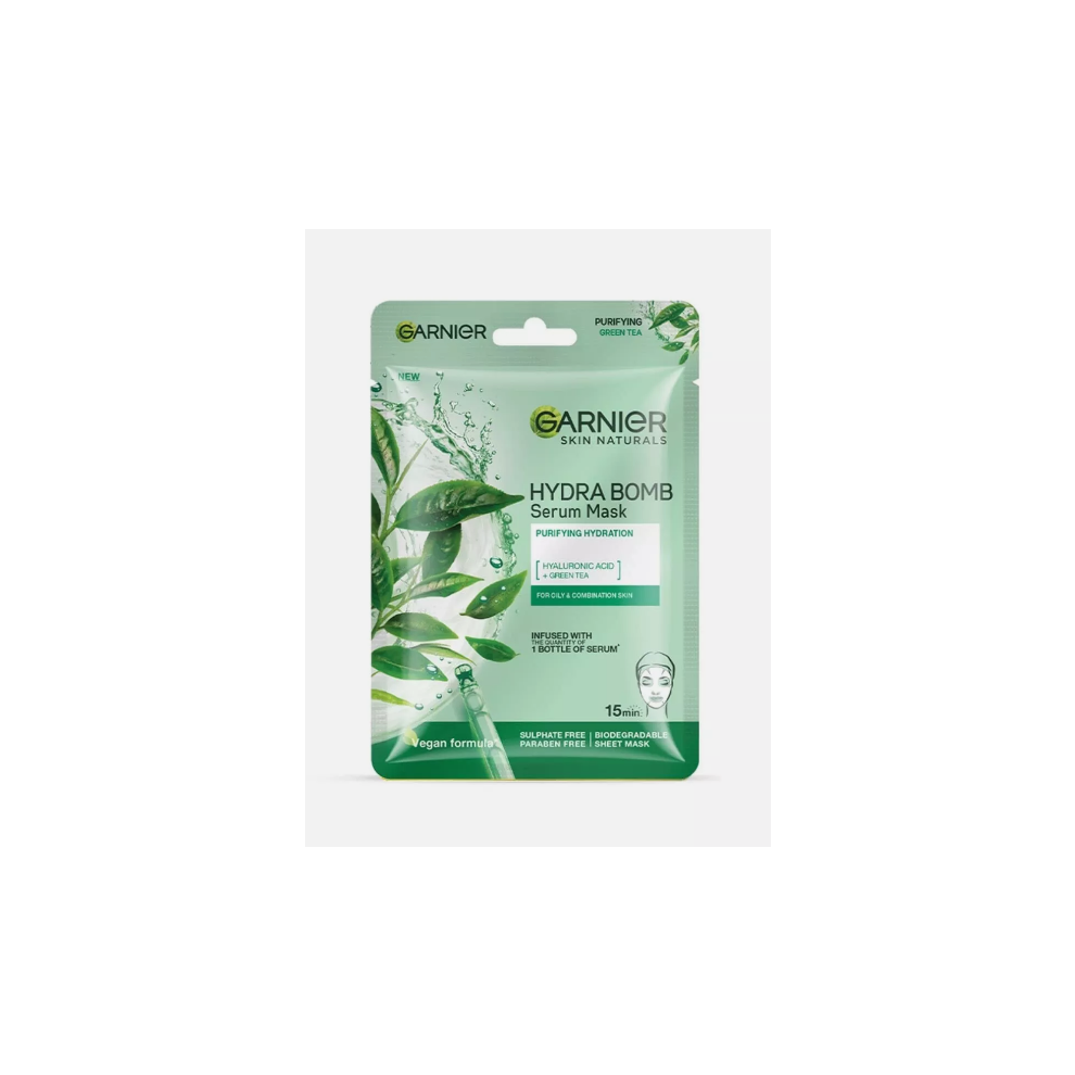 Garnier Green Tea Sheet Mask (Green) x10
