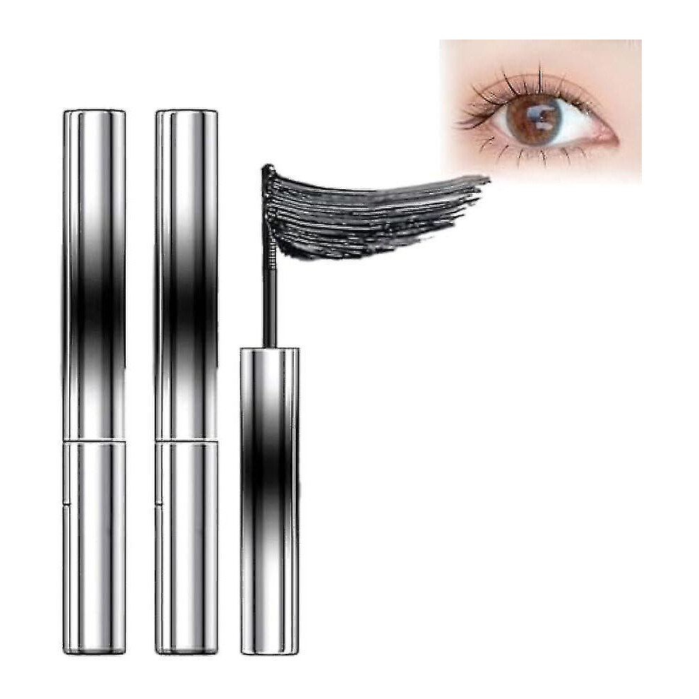 Black,Brown (Brown X Black) Mascara, Curling Iron Strong Mascara, 3D Curling Eyelash Iron Strong Mascara,Waterproof, Long Lasting 3D Curling Eyelash Iron Mascara