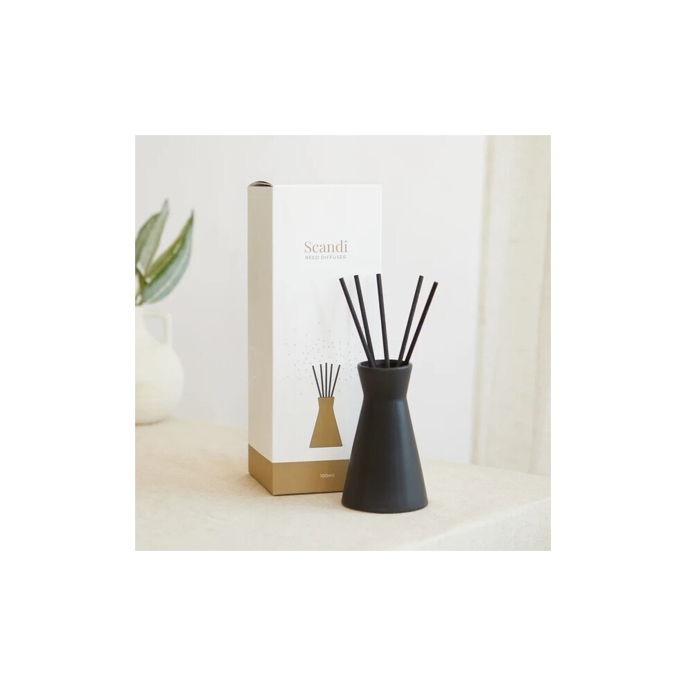 Zesty Lemons London Scandi Range Reed Diffuser - Black