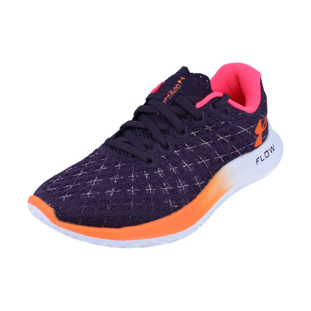 Under Armour (7.5) Flow Velociti Wind 2 Womens Running Trainers 3024911 Sneakers Shoes Purple