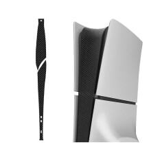 (Carbon Black) Ps5 Slim Console Middle Skin, Anti-scratch Vinyl Protection Middle Strip Skin Compatible With Playstation 5 Slim Disc/digital Edition