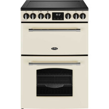 Belling MRAFHOUSE60ECRM Ceramic Electric Double Oven Cooker - Cream