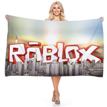 (140x180CM, 8) Roblox Towel Adult Children's Beach Towel Bath Towel Superfine Fiber Towels Bathroom 3d Digital Printing Rectangular Beach Towel