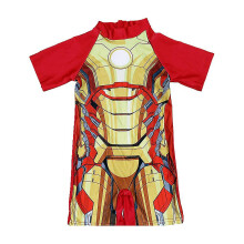 (Iron Man, 3-4 Years) Kids Boys 3d Swimsuit The Avengers Superhero One-piece Jumpsuit Swimwear