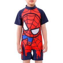 (Spiderman - A, 3-4 Years) Kids Boys 3d Swimsuit The Avengers Superhero One-piece Jumpsuit Swimwear