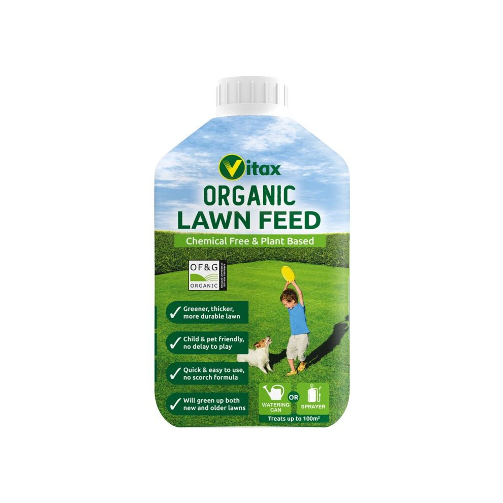Vitax - Organic Lawn Feed Liquid - 1L