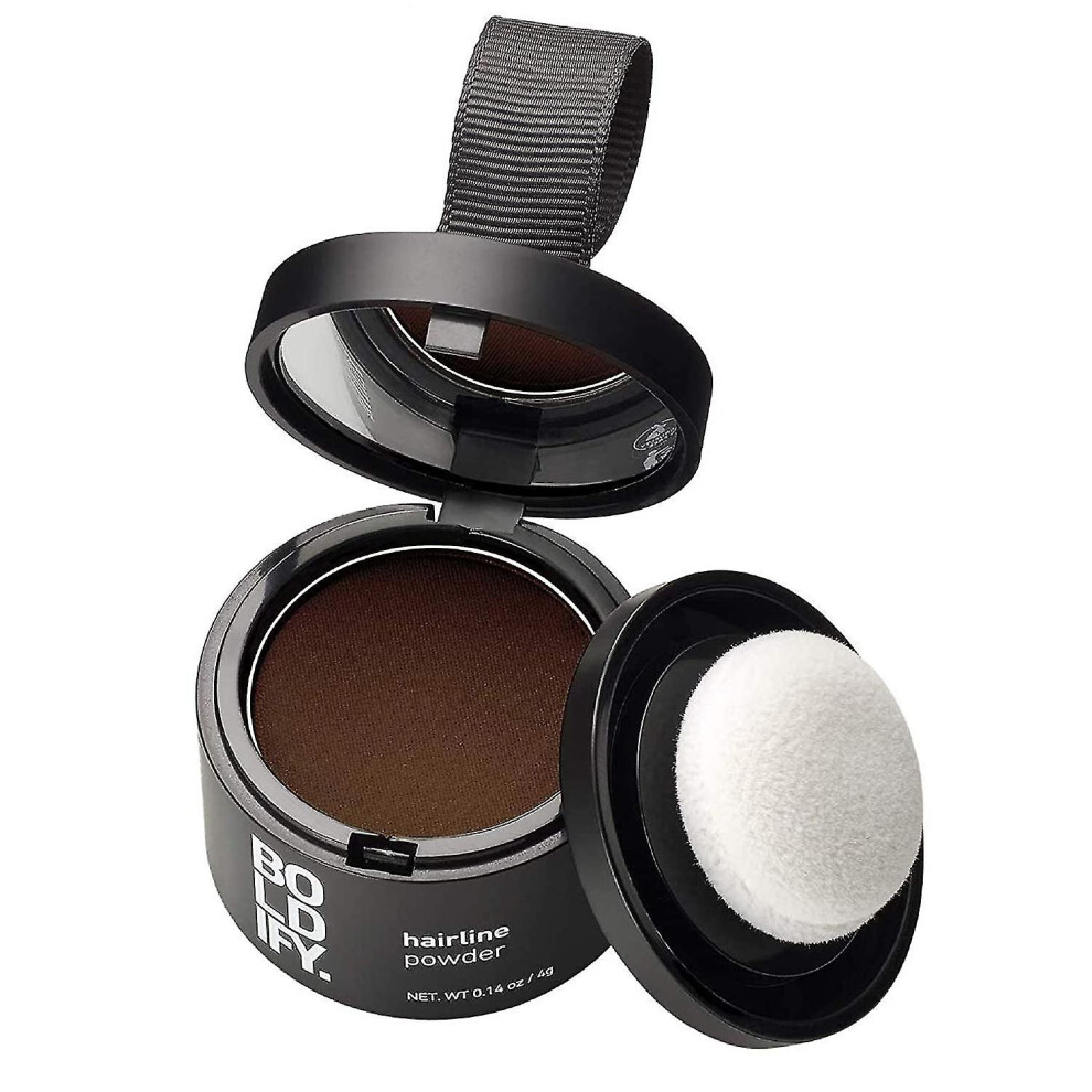 Brown (Medium ) Hairline Powder (Auburn) Instantly Conceals Hair Loss And Fills In Receding Hairlines, Bald Spots