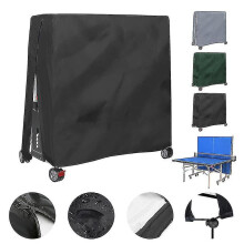 (grey) Outdoor Waterproof And Dustproof Table Tennis Table Cover Table Tennis Table Cover 165x70x185cm