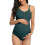 (S) Maternity Swimsuit One Piece Bathing Suit Button Neck Cross Back 4