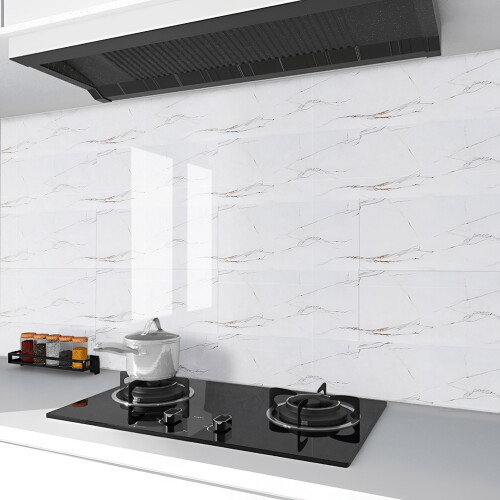 Living And Home (02) 10 Pcs Peel and Stick Marble Wall Tile Blacksplash 2
