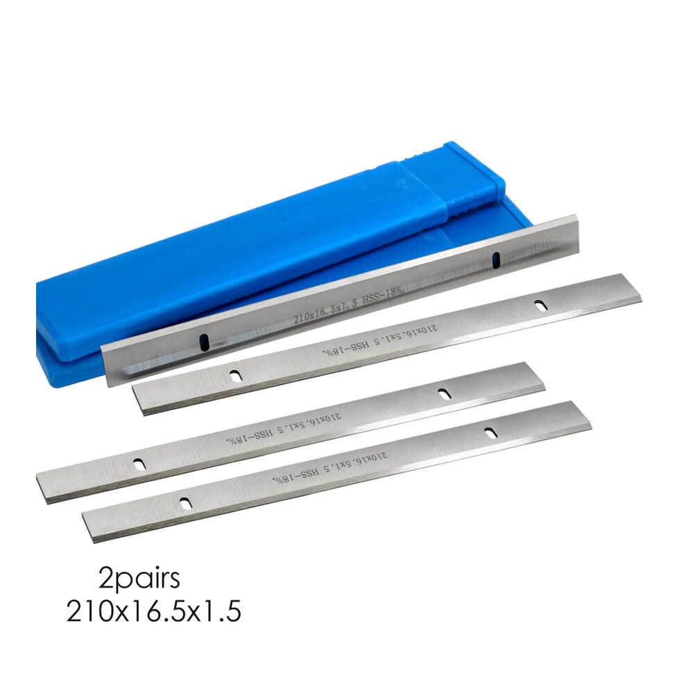 2 Pairs 210Mm Hss Thickness Planer Blade 210X16.5x1.5mm Jointer Knife For Scheppach Einhell Erbauer Woodworking Tool Accessories 6903926034477
