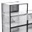 Living And Home 12-Pack Clear Plastic Stackable Shoe Boxes - Transparent, Foldable, Adjustable, Freestanding with Mesh Airflow 4