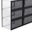 Living And Home 12-Pack Clear Plastic Stackable Shoe Boxes - Transparent, Foldable, Adjustable, Freestanding with Mesh Airflow 5