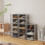 Living And Home 12-Pack Clear Plastic Stackable Shoe Boxes - Transparent, Foldable, Adjustable, Freestanding with Mesh Airflow 1