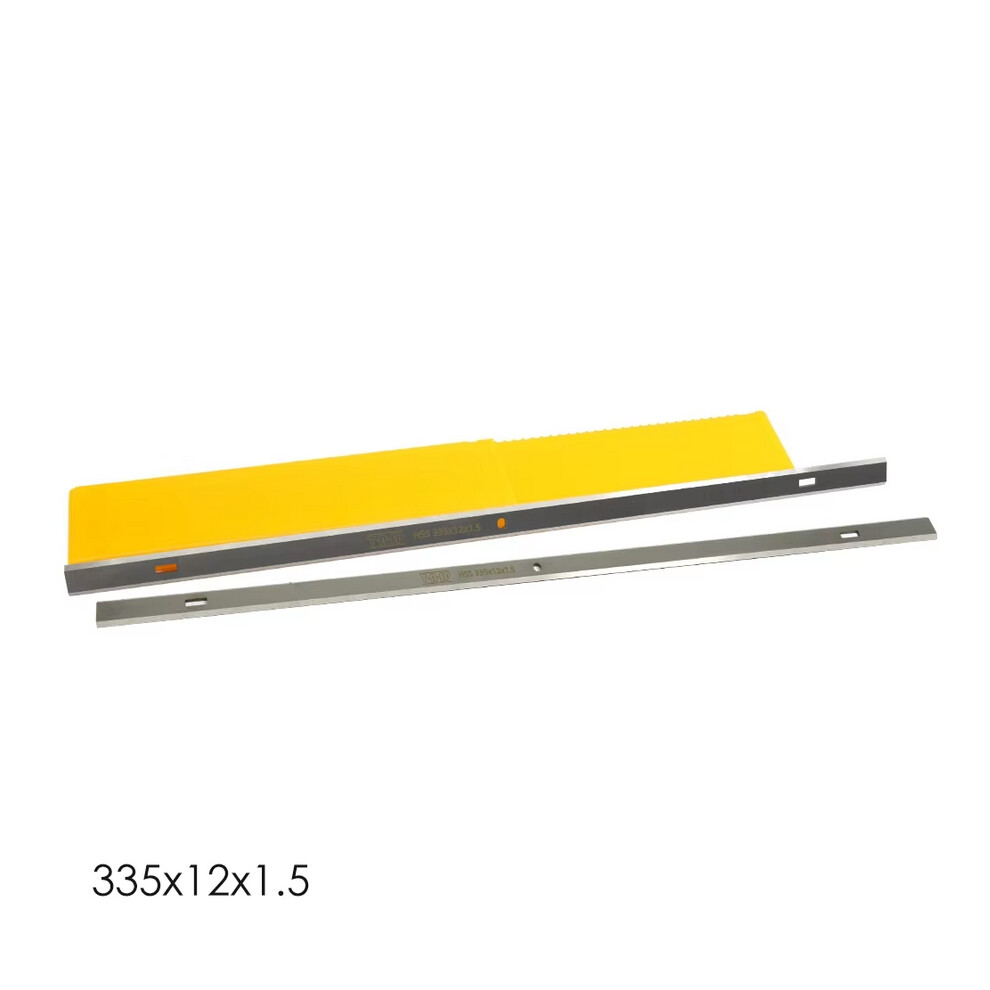 1 Pair 13" 335mm HSS Planer Blade 335x12x1.5mm Wood Thicknesser Knife Spare Parts Replacement for Hitachi P13F 1800W