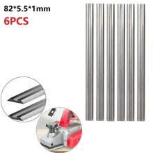 6pcs Planer Blades Carbon Steel Planers For MKA 82mm Reversible Wood Planer Knives Woodworking Tool 82X5.5X1.1mm