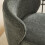 Living And Home Grey Chic Upholstered Swivel Chair 3