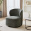 Living And Home Grey Chic Upholstered Swivel Chair 1