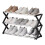 Living And Home (3 Tiers) Foldable Multi-Tier Metal Shoe Rack 4