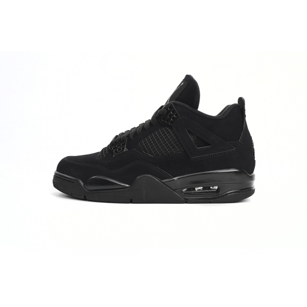 (UK SIZE 7.5) Air Jordan 4 Retro Black Cat Men Women Trainers Shoes