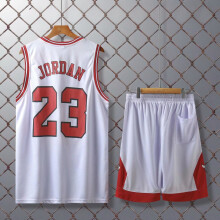 (white, L(160-165cm)) Quick-drying Breathable Activewear No.23 Jordan Basketball Fans Training Shirt Kits For Kids And Adult