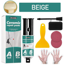 (Beige) Quick Dry Tile Repair Agent Ceramic Paste Floor Tile Marble Super Fix Tub Floor Tile