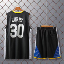 (black, 140(140-150cm)) Quick-drying Breathable Activewear No.30 Curry Basketball Fans Training Shirt Kits For Kids And Adult