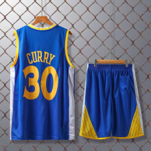 (blue, 150(150-160cm)) Quick-drying Breathable Activewear No.30 Curry Basketball Fans Training Shirt Kits For Kids And Adult