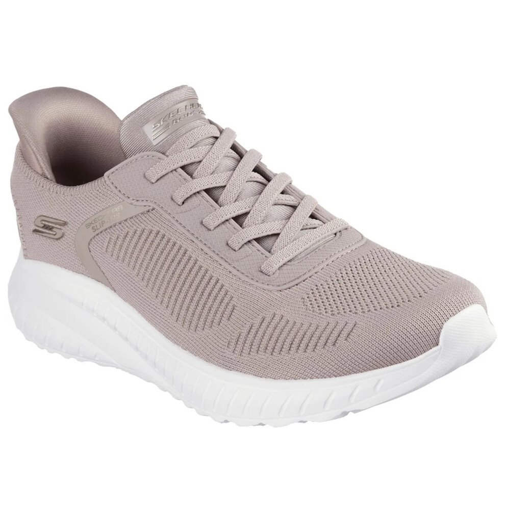 (6 UK, Taupe) Skechers Womens/Ladies Bobs Squad Chaos Current Muse Sports Trainers