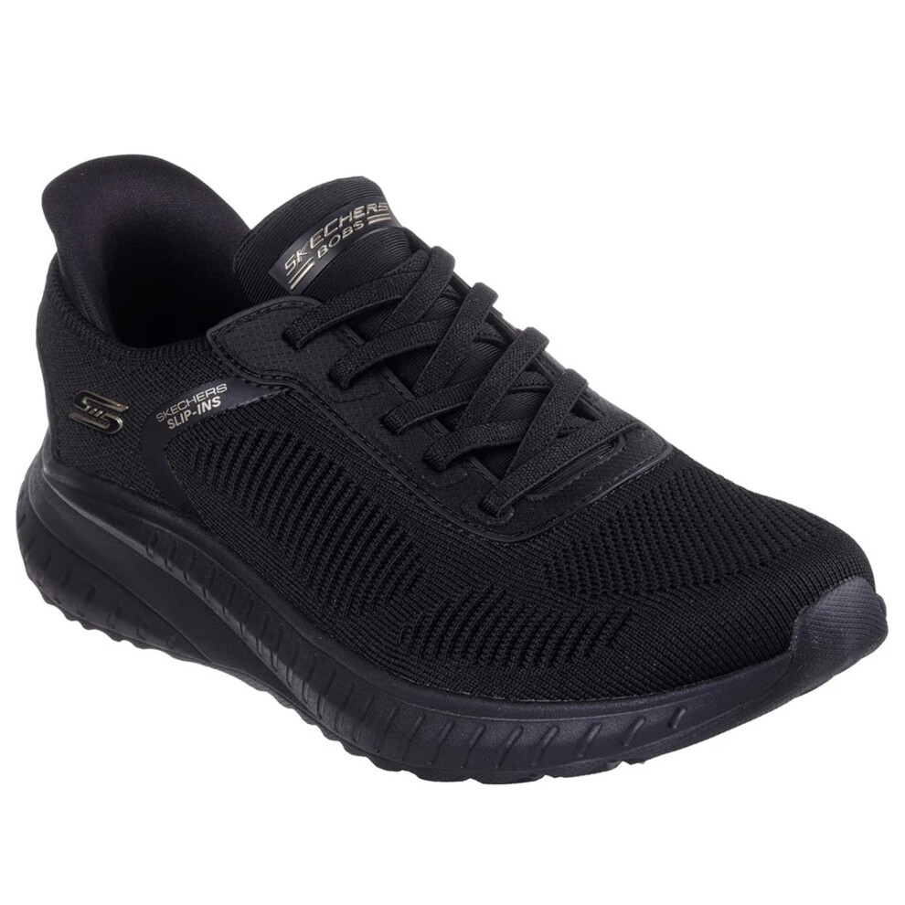 (5 UK, Black) Skechers Womens/Ladies Bobs Squad Chaos Current Muse Sports Trainers