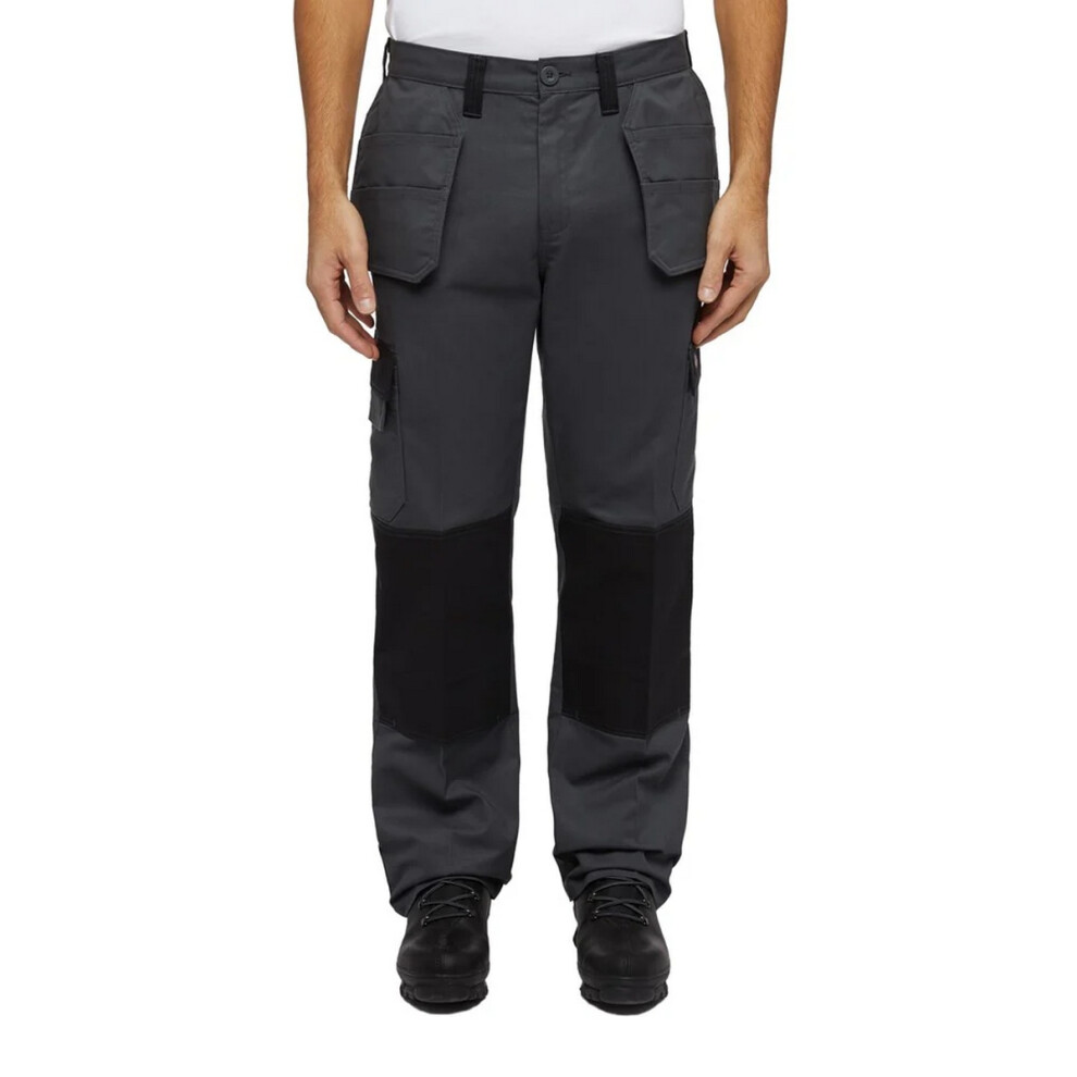 (34L, Charcoal Black) Dickies Mens Holster Pocket Trousers