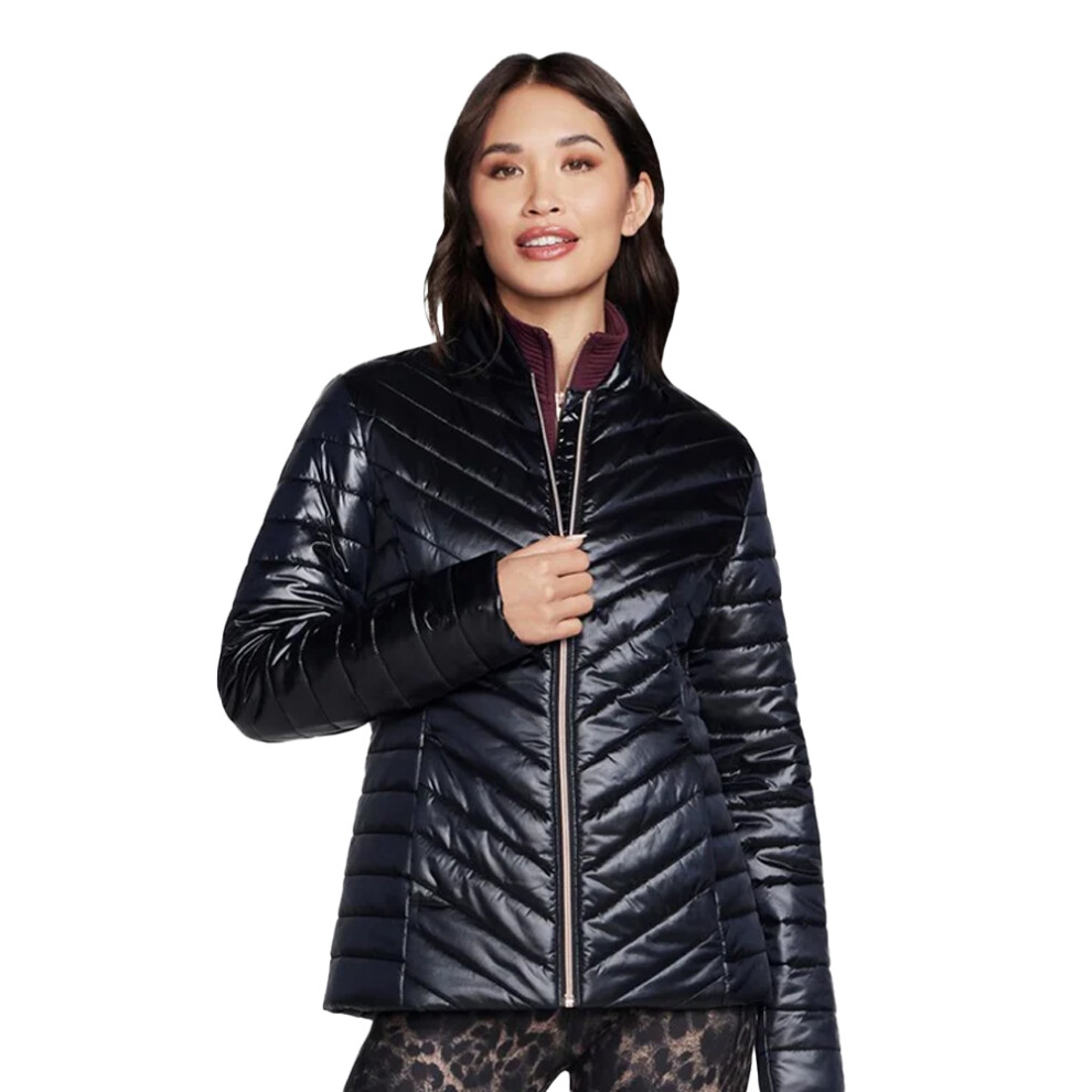 (S, Black) Skechers Womens/Ladies Go Shield Shine Jacket