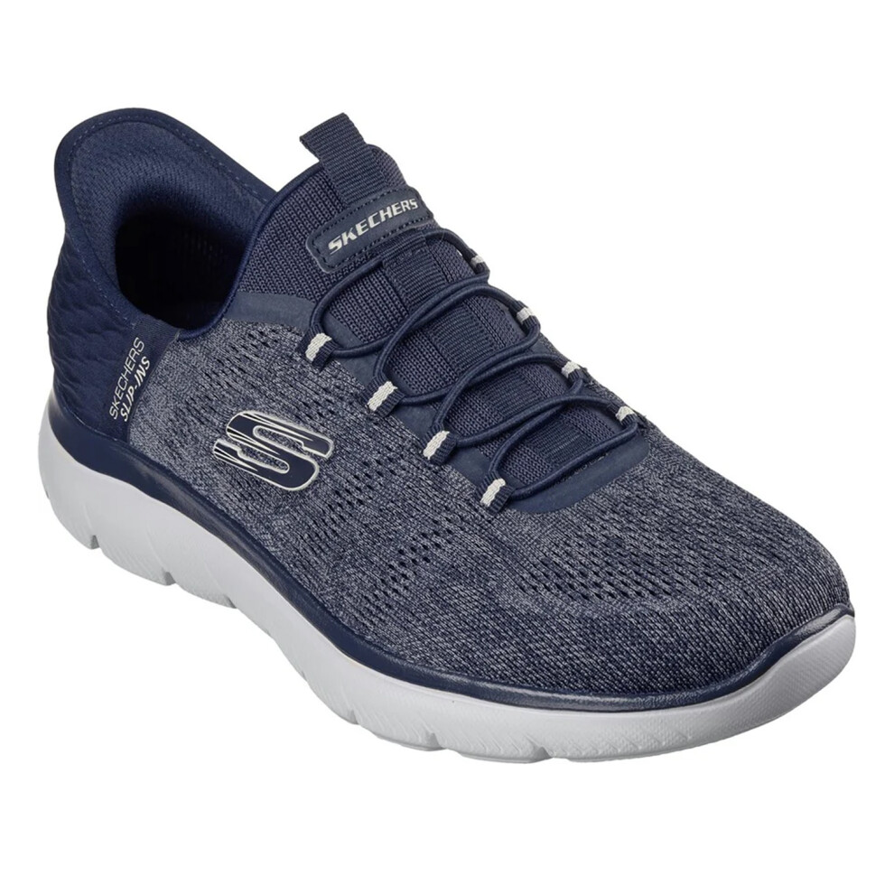 (12 UK, Navy) Skechers Mens Summits Key Pace Slip-In Trainers