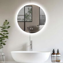 (Round 60cm) Bathroom Mirror with LED Wall Mounted Mirrors
