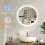 (Round 60cm) Bathroom Mirror with LED Wall Mounted Mirrors 6