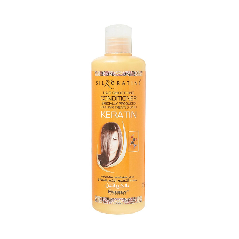 ENERGY COSMETICS Silkeratine Hair Smoothing Conditioner With Keratin 500ml | Frizz Control & Deep Nourishment for Smooth Hair
