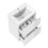 AICA 500mm Wall Hung Bathroom Vanity Units Gloss White with Ceramic Basin 2