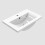 AICA 500mm Wall Hung Bathroom Vanity Units Gloss White with Ceramic Basin 4