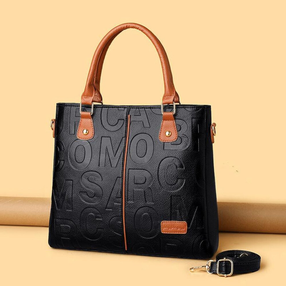 (brown, 31*9.6*29cm) Yogodlns Women Handbag Pu Leather Shoulder Bag Large Capacity Crossbody Shopping Pouch
