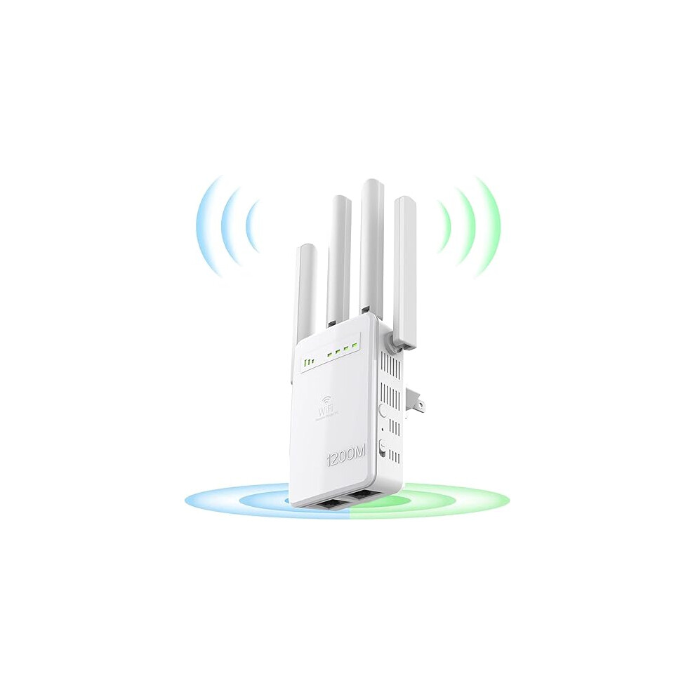 WiFi Extender, WiFi Repeater 1200Mbps WiFi Signal Booster