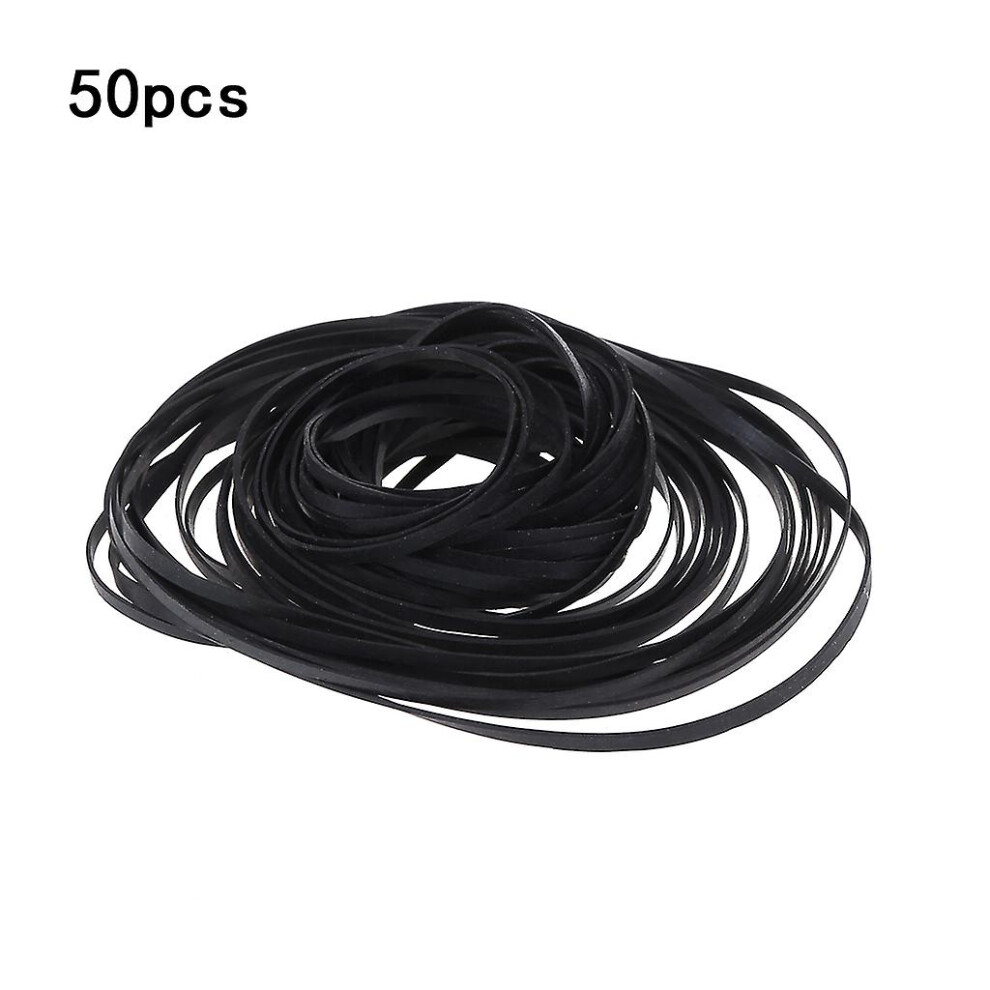 50Pcs Universal Mix Cassette Tape Machine Belts Assorted Common Drive Flat Rubber Belt For Cd Dvd Recorders Walkman 8994439437792