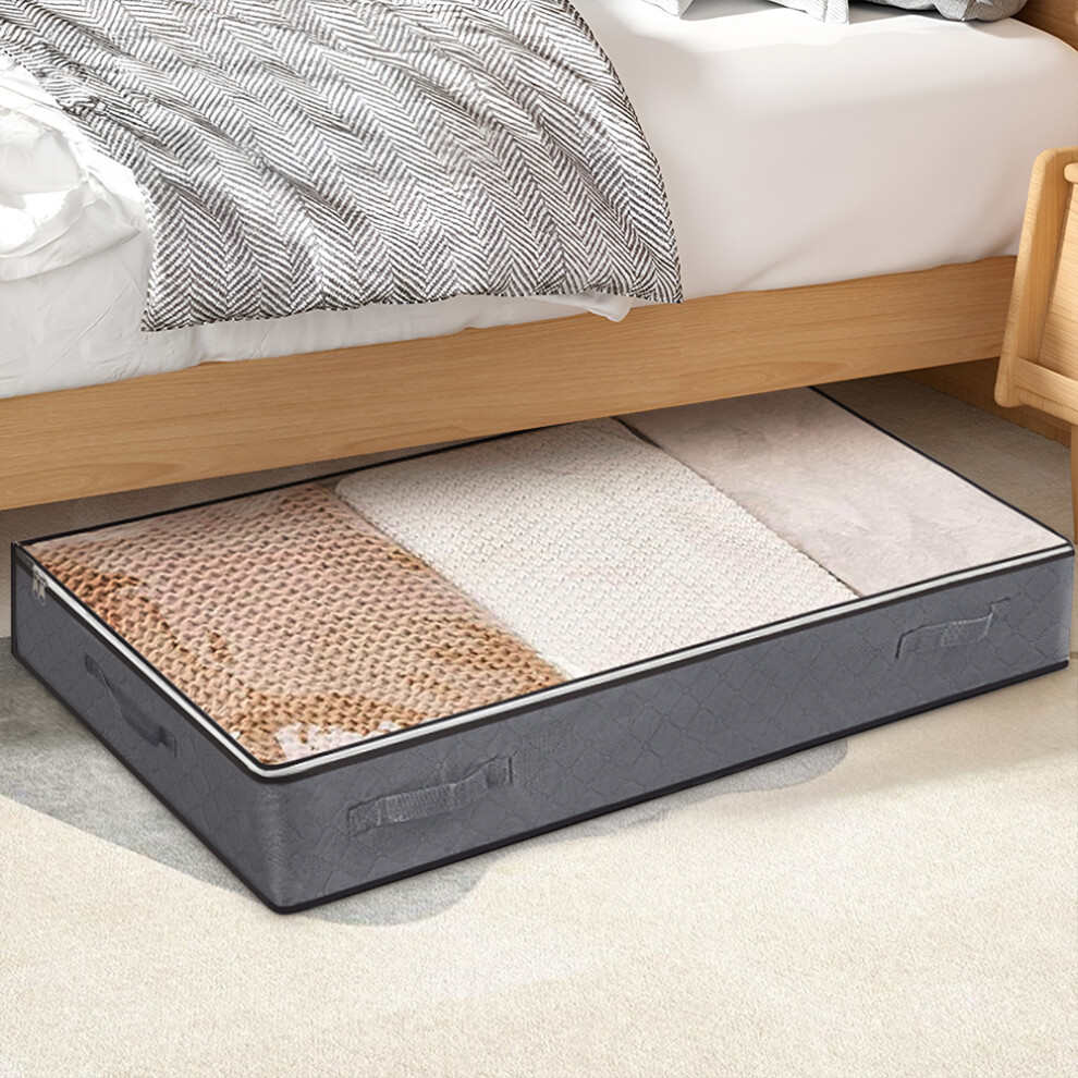 Fabric Clothes Quilt Storage Box with Handles