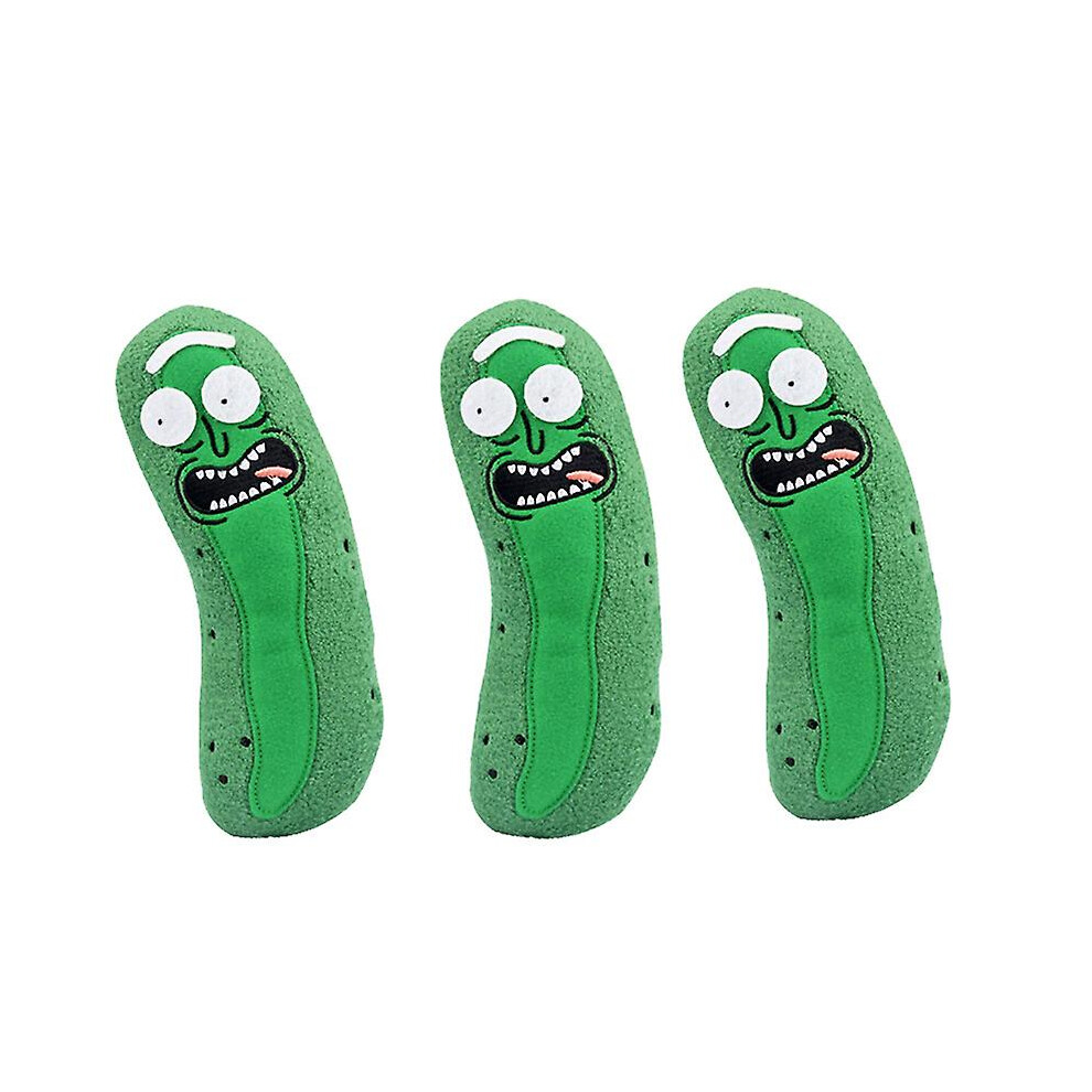 Cute Pickle Rick 20cm Plush Stuffed Doll Funny Soft Pillow Face Stuffed Doll