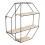 Living And Home Octagonal Metal Floating Wall Display Shelf 3