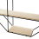 Living And Home Octagonal Metal Floating Wall Display Shelf 5
