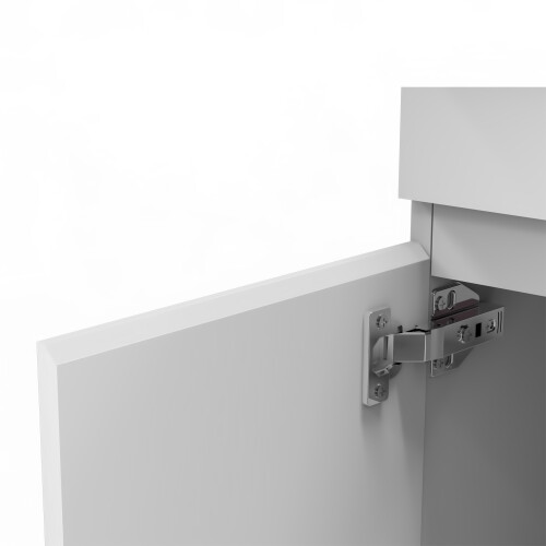 AICA (600mm) Gloss White Freestanding Bathroom Vanity Units with Basin Sink 2