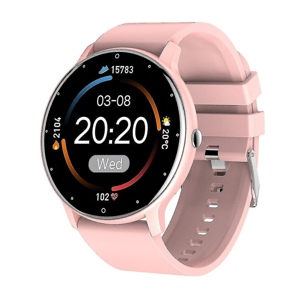 (Pink) Ecg Ppg Blood Glucose Smart Watch Men Blood Pressure Fitness Heart Rate Tracker Pink 8994439379054