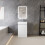 AICA (White) 500mm Floor Standing Bathroom Vanity Units with Ceramic Basin Sink High Gloss White/Grey 4