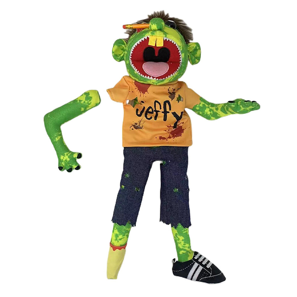 (zombie, 55CM) Jeffy Puppet Plush Toy Doll, Jeffy Puppets Sml Toy, Mischievous Funny Puppets Toy With Working Mouth, For Children Boys Girls Role-play