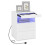 ELECWISH LED Bedside Table 3 Drawer Storage Cabinet with Charging Station White 10